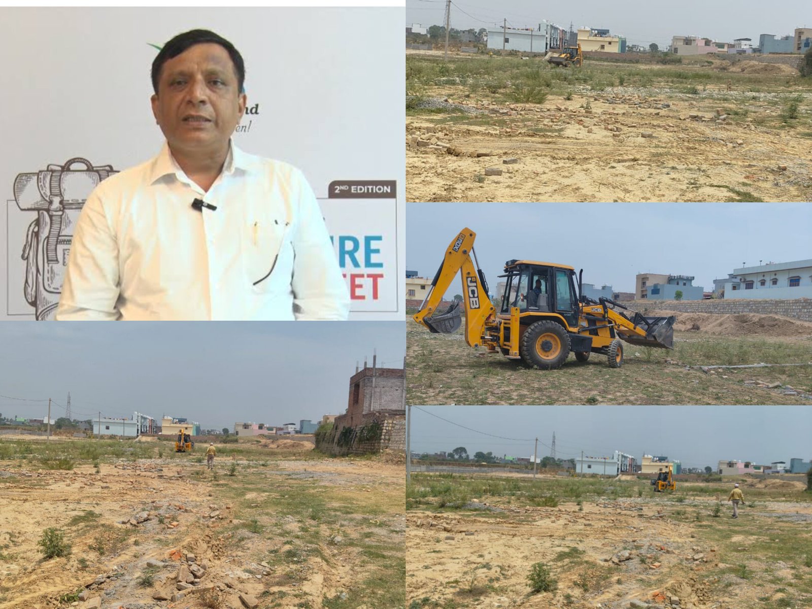 बंशीधर तिवारी की सख्ती, 10 बीघा में विकसित अवैध प्लॉटिंग ध्वस्त